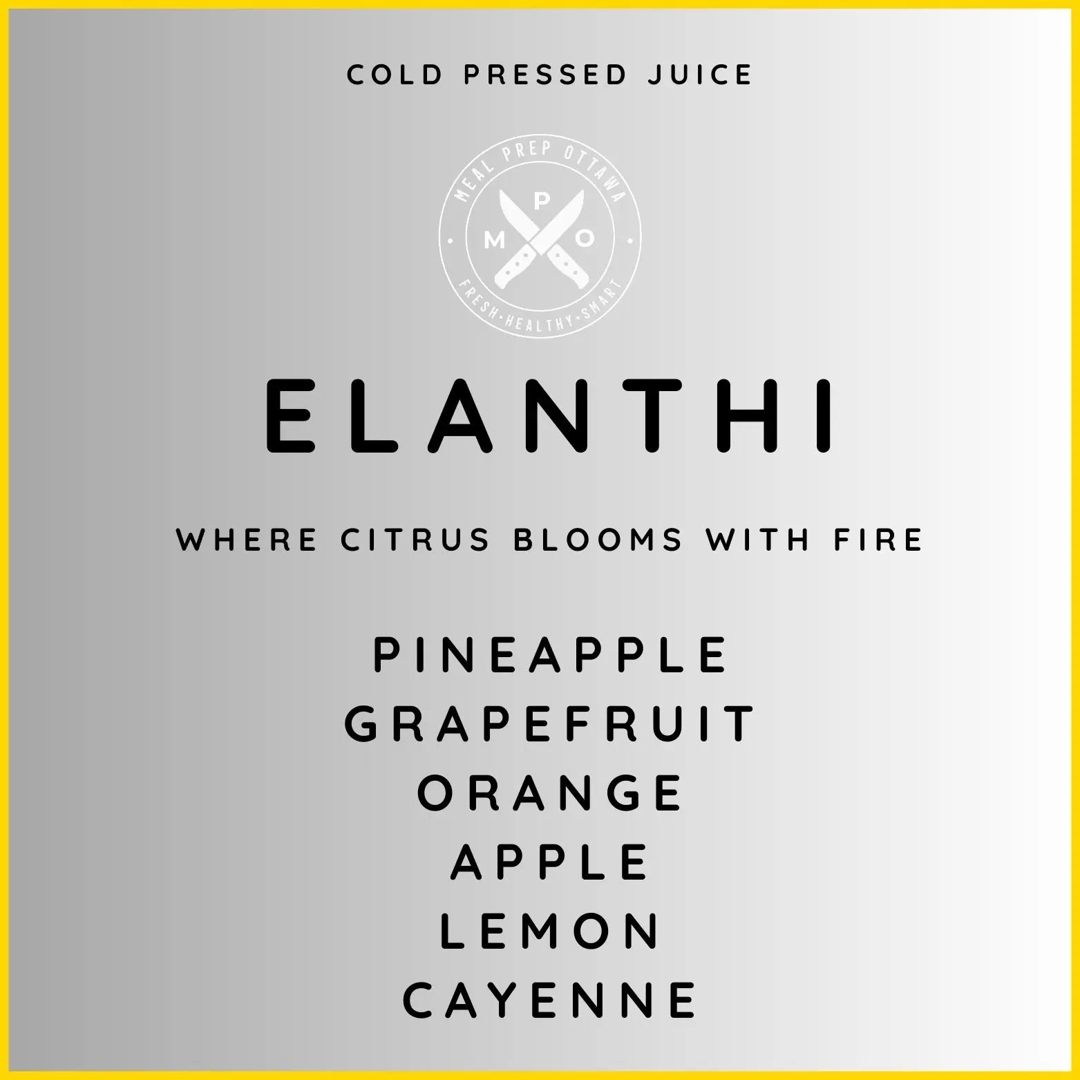 ELANTHI Meal Prep Ottawa