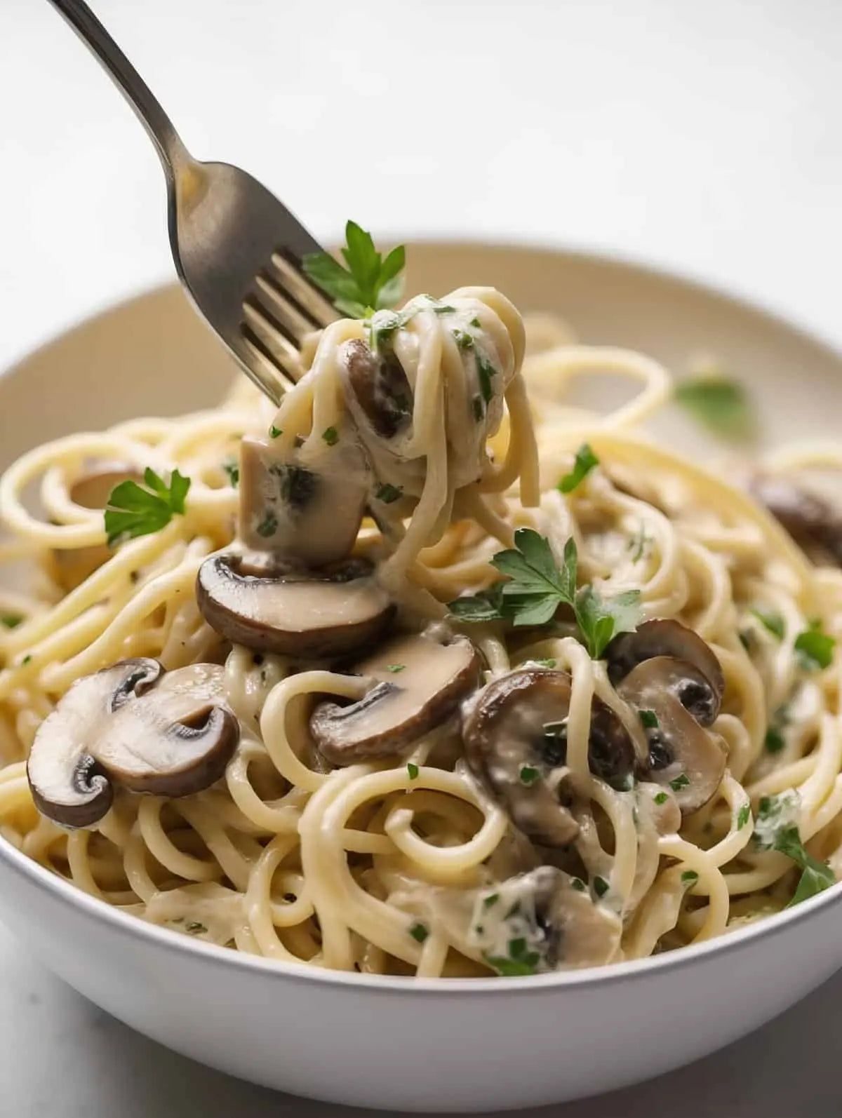 Creamy Brown Butter Linguine with Mushrooms Meal Prep Ottawa