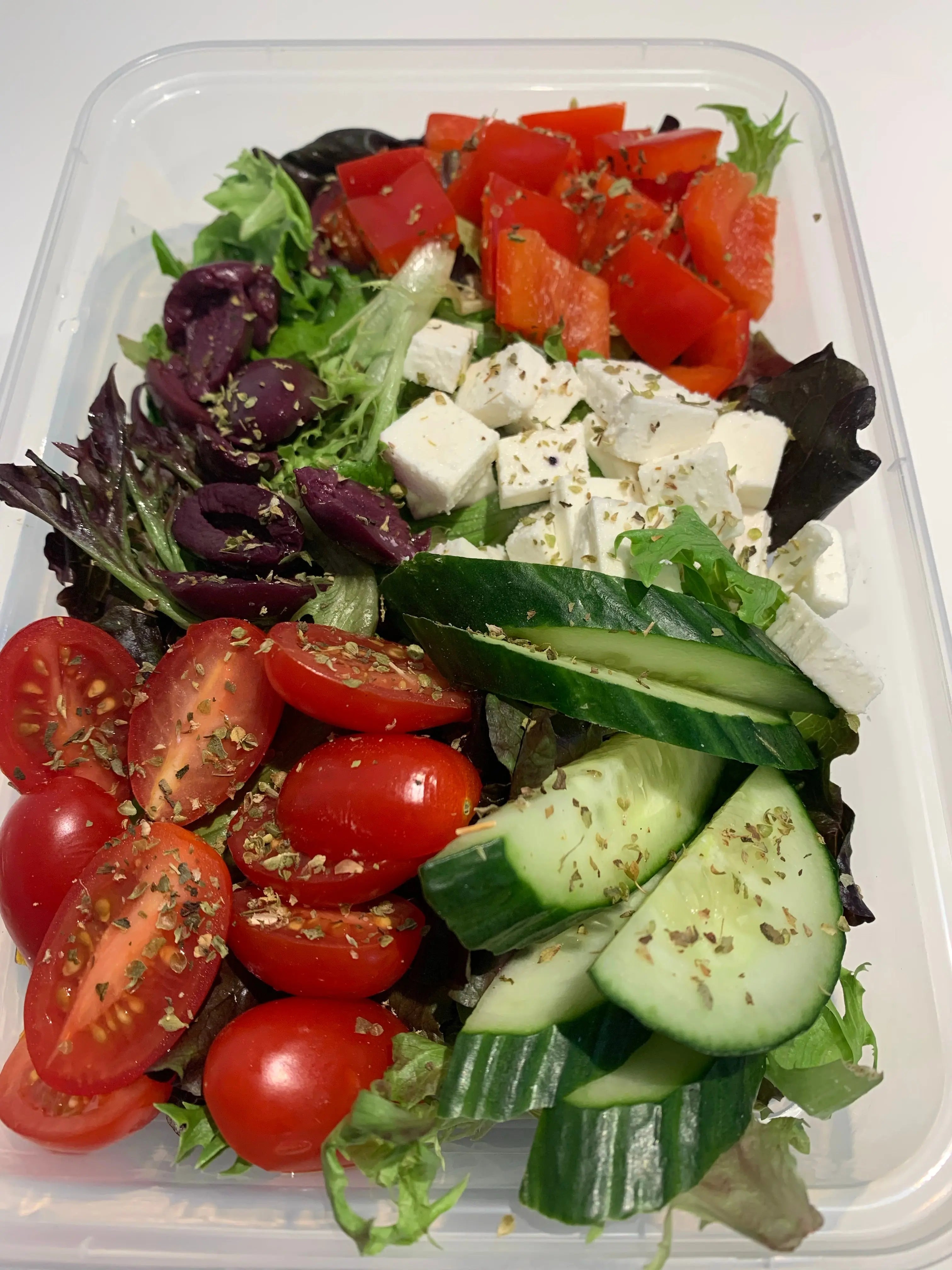 Vegan Greek Salad Meal Prep Ottawa