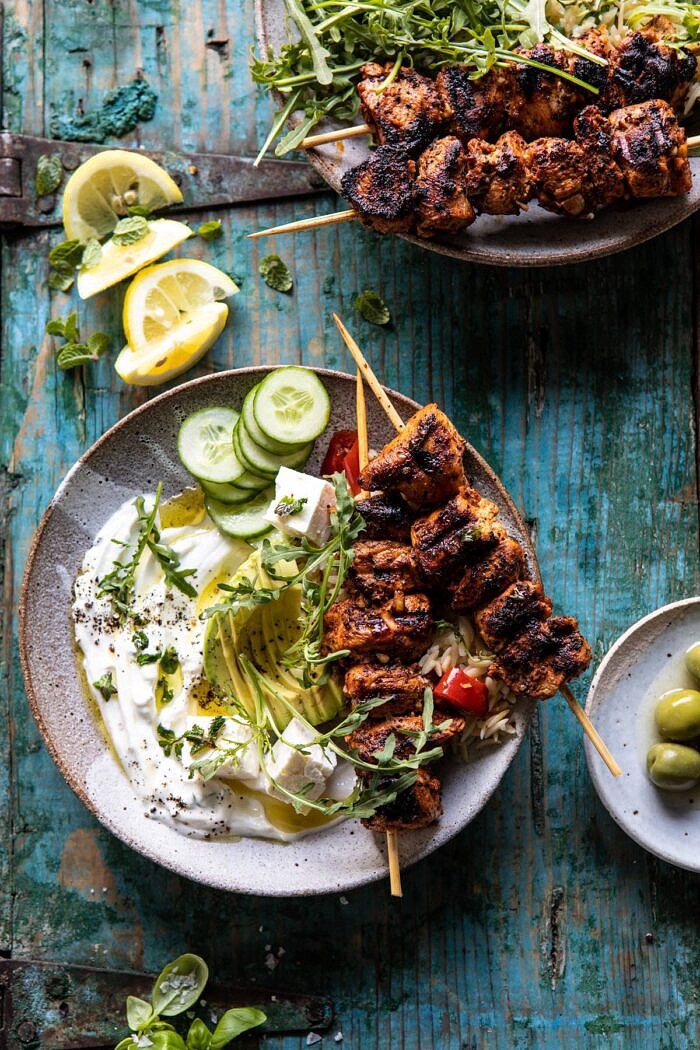 Chicken Souvlaki Family Feast
