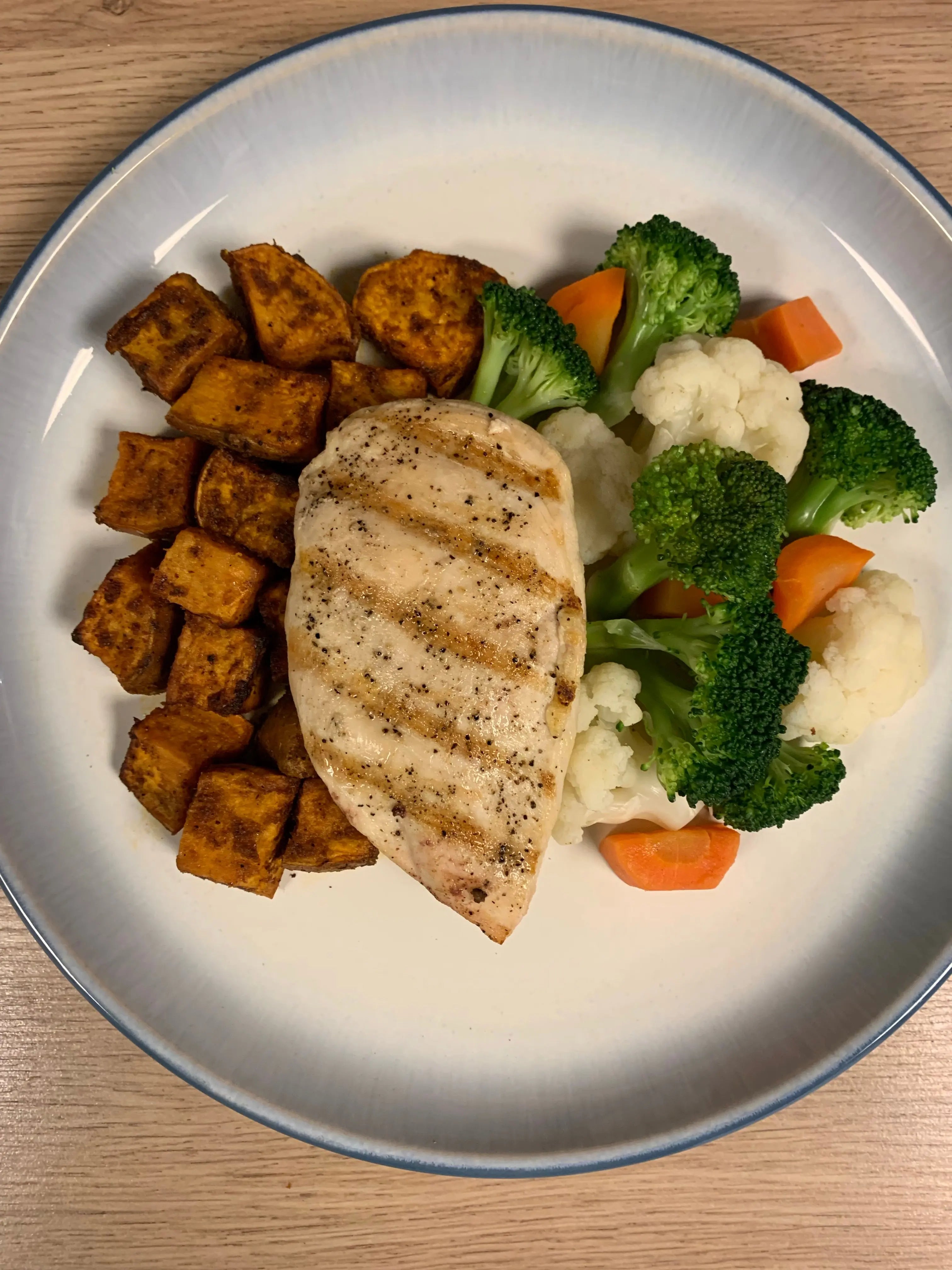 Chicken Breast, Sweet Potato, Mixed Vegetables Meal Meal Prep Ottawa