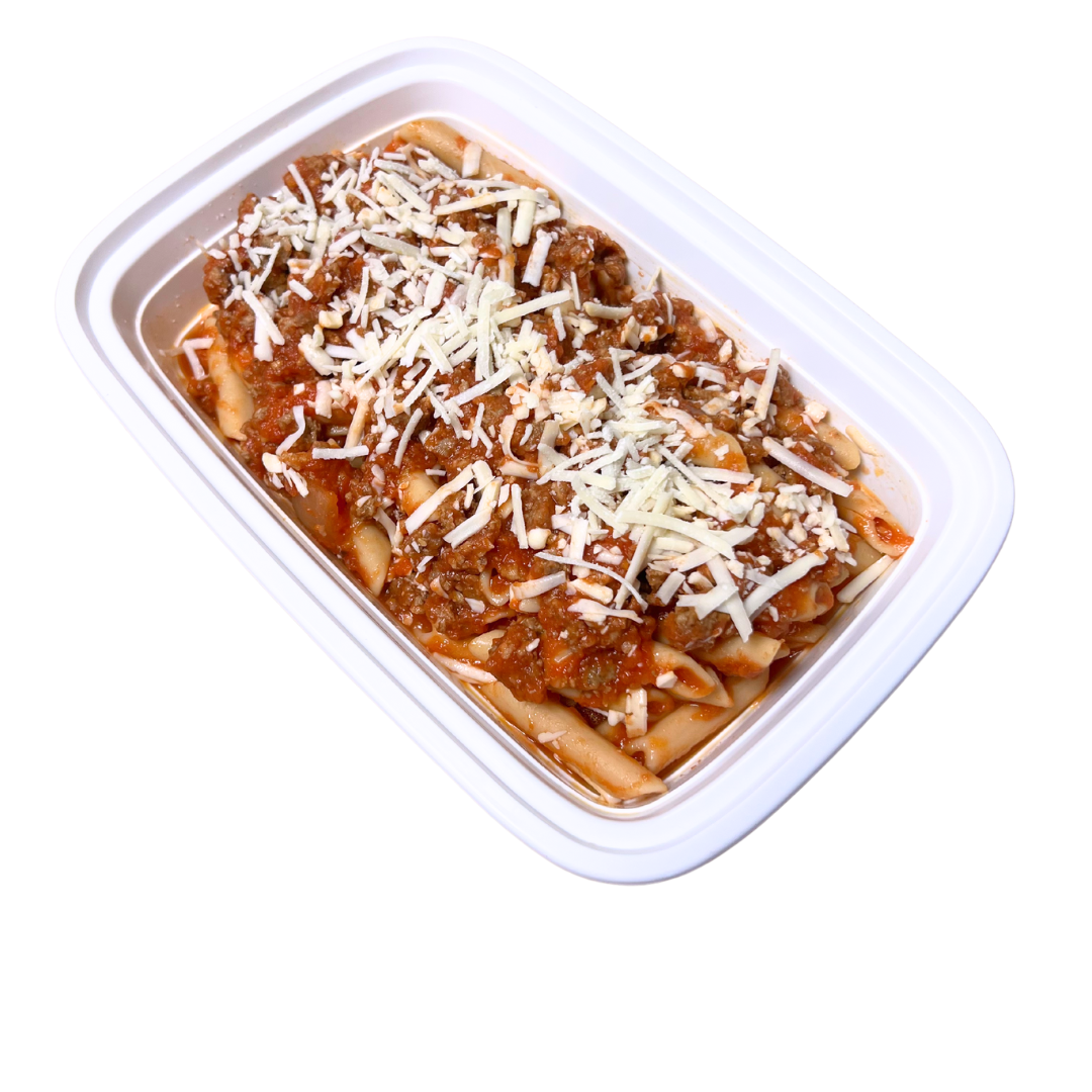 Gluten Free Penne with Home-Made Meat Sauce
