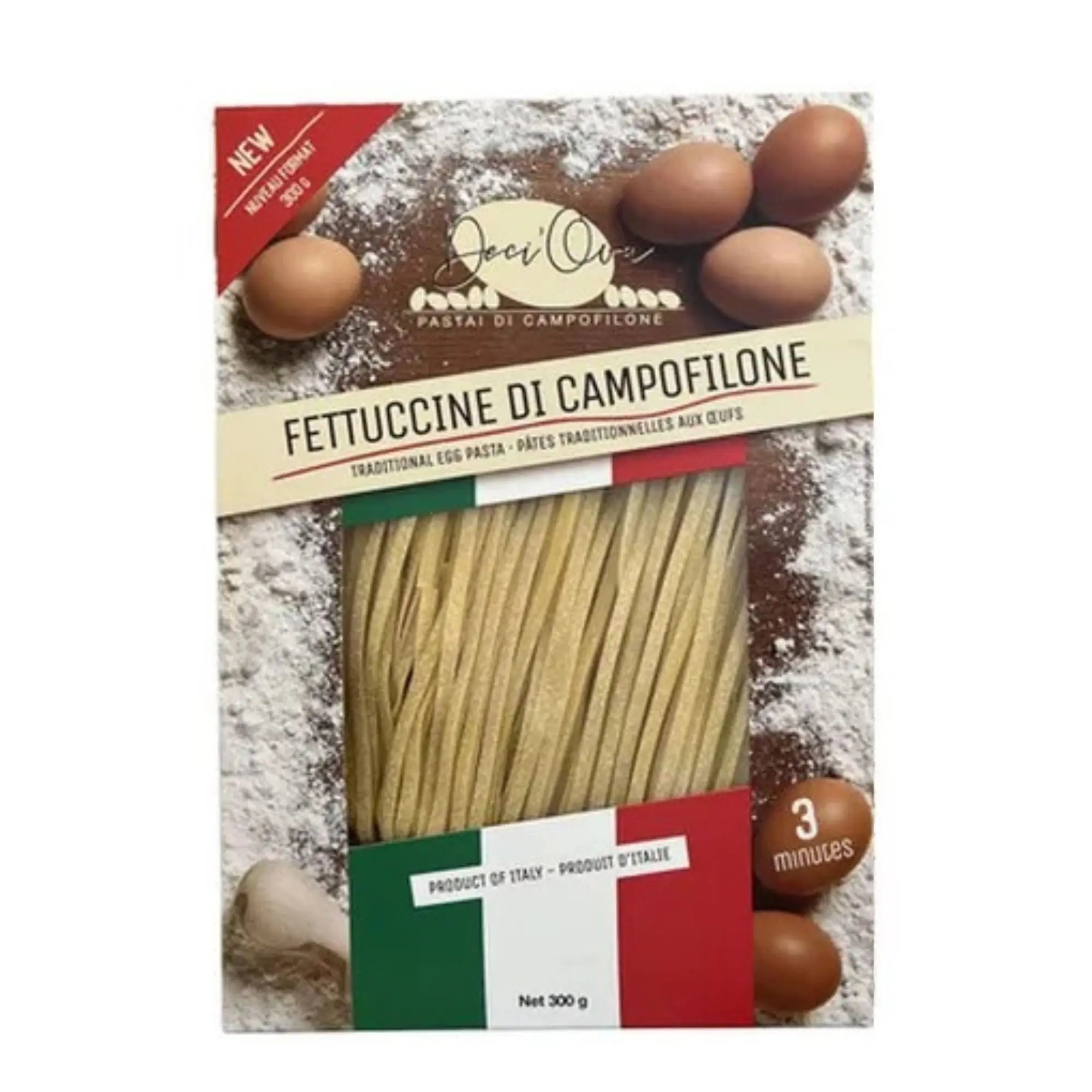 Deci’Ova Pasta Fettuccine Di Campofilone  300gm Meal Prep Ottawa