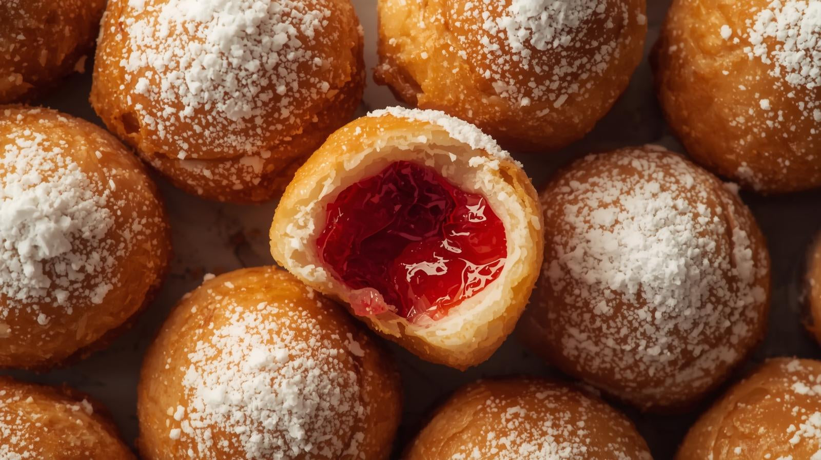 Hanukkah Mini Jam Donuts (Sufganyot)