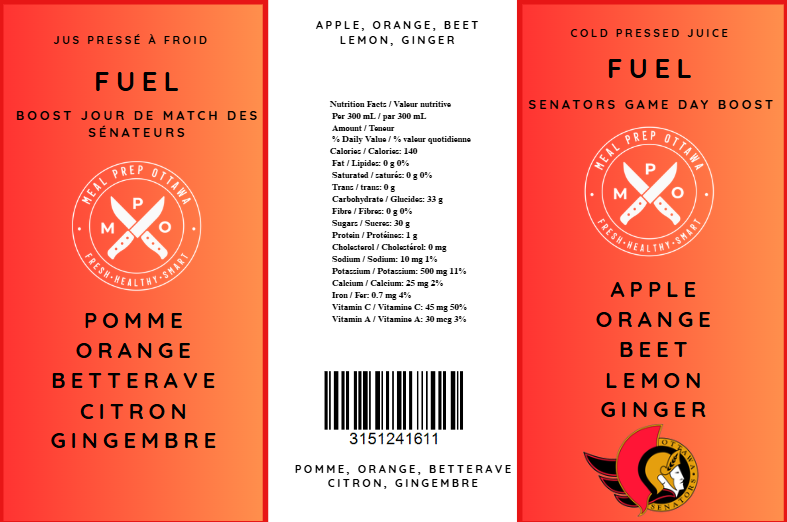 FUEL Senators Game Day Boost