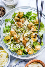 Load image into Gallery viewer, Family Size Caesar Salad and Chocolate Caramel Brownie