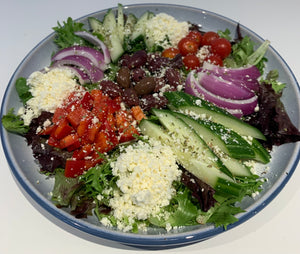 Salade grecque végétalienne