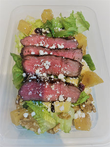 Salade de bifteck avec vinaigrette à l'érable.